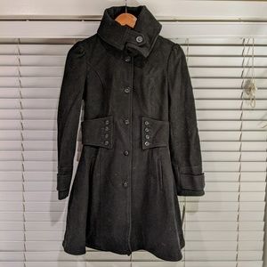 Black Pea Coat by RD Style